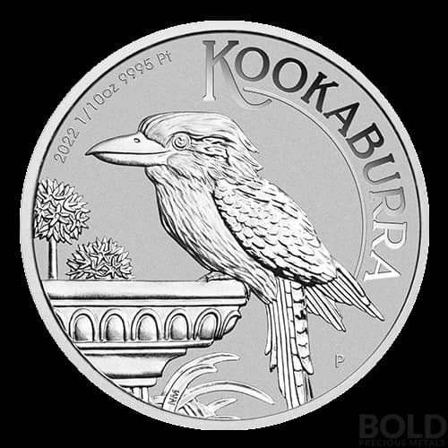 2022 Platinum 1/10 oz Perth Kookaburra Coin