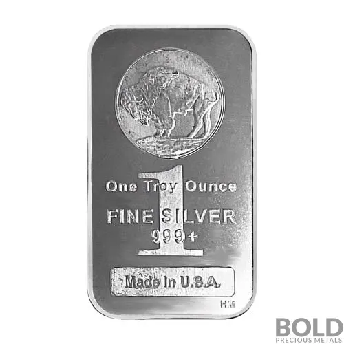 Silver 1 oz Buffalo Bar (Highland Mint)