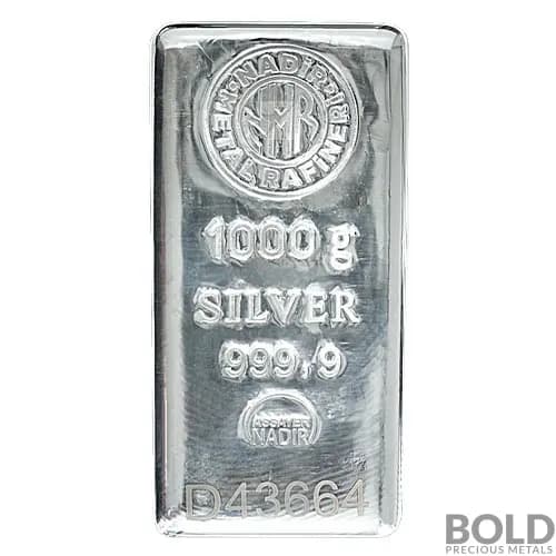 Silver 1 Kilo Nadir Bar