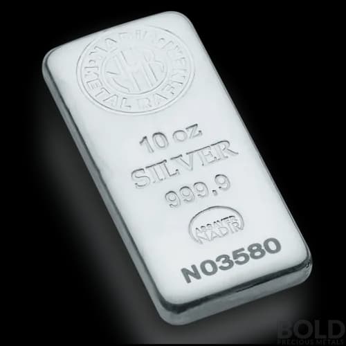 Silver 10 oz Nadir Bar