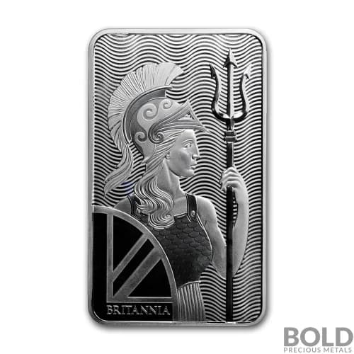 Silver 100 oz Britannia Bar