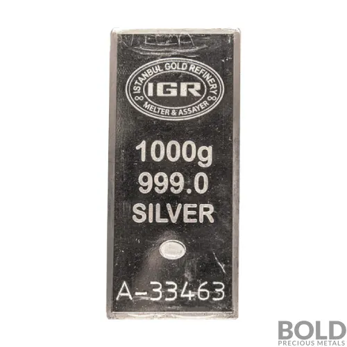 Silver 1 Kilo Istanbul Gold Refinery (IGR) Bar