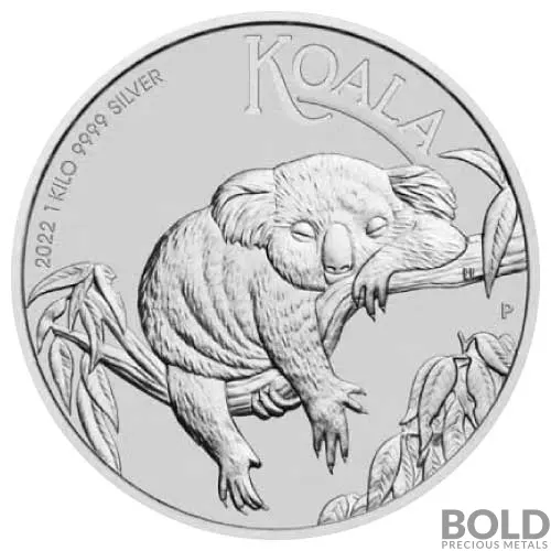 2022 Silver 1 Kilo Australia Perth Koala