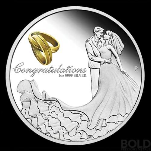 2022 Silver Perth Wedding 1 oz Proof Coin