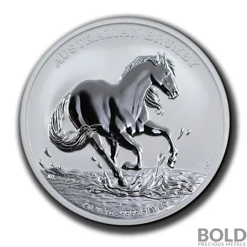2020 Silver 1 oz Australia Perth Brumby BU