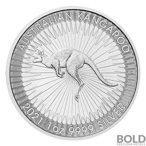 2021 Australian Perth Kangaroo 1 oz Silver BU