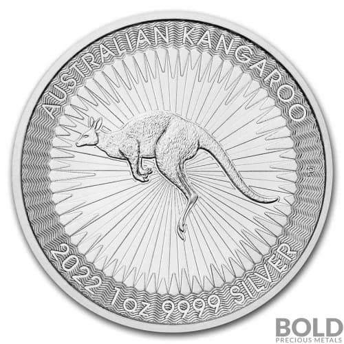 2022 Perth Australia Kangaroo 1 oz Silver BU