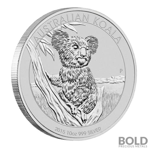 2015 10 oz Australian Koala Silver Coin (Impaired)