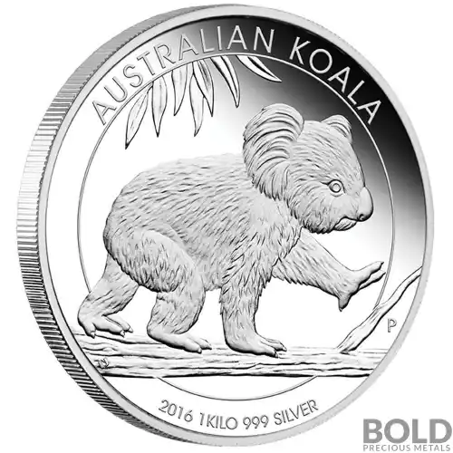 2016 Silver 1 Kilo Australia Perth Koala