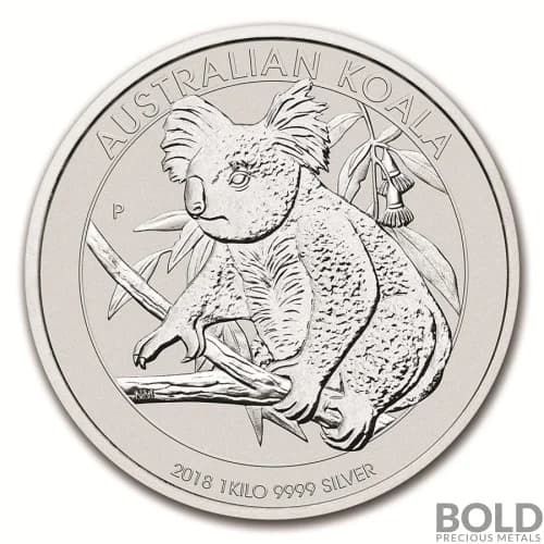 2018 Silver 1 Kilo Australia Perth Koala
