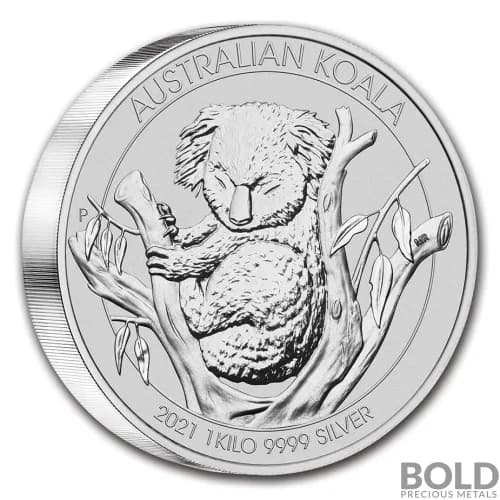 2021 Silver 1 Kilo Australia Perth Koala