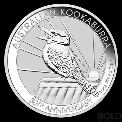 2020 Silver 10 oz Australia Perth Kookaburra 30th Anniversary