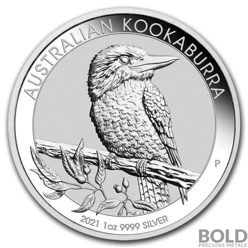 2021 Australia Perth Kookaburra 1 oz Silver BU
