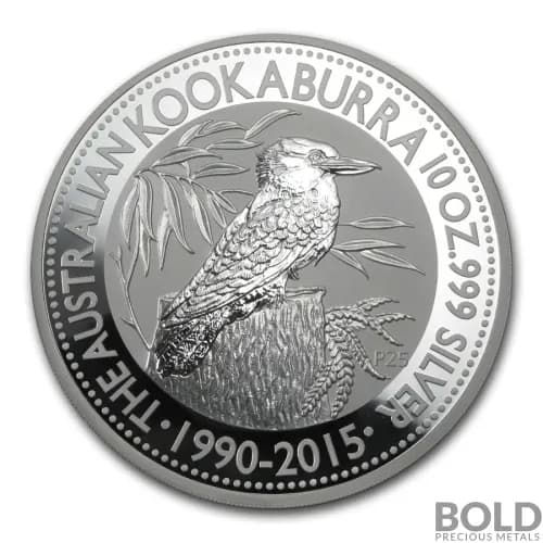 2015 Silver 10 oz Australia Perth Kookaburra