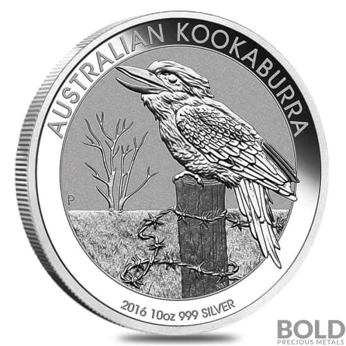 2016 Silver 10 oz Australia Perth Kookaburra