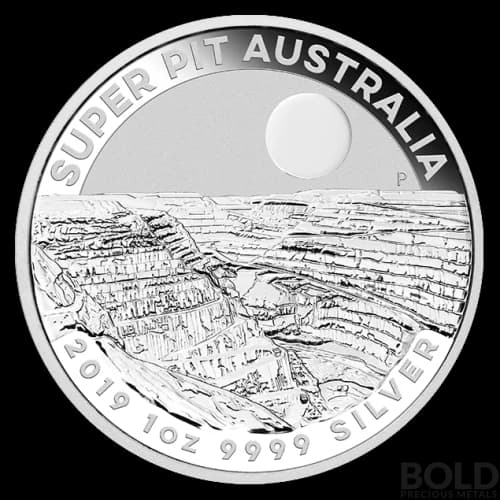 2019 Silver 1 oz Australia Perth Super Pit Mine