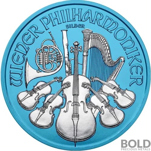 2019 Space Blue Austria Philharmonic Silver - 1 oz