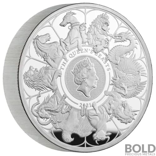 2021 Britain Queen's Beasts Completer 10 oz Silver Proof