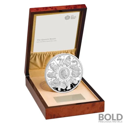 2021 Britain Queen's Beasts Completer 1 Kilo Silver Proof