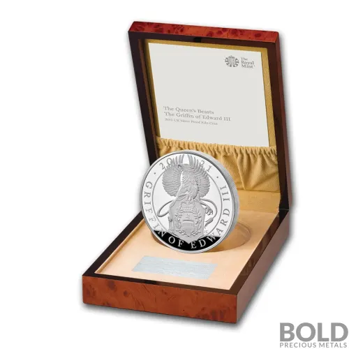 2021 Britain Queen's Beasts Griffin 1 kilo Silver Proof