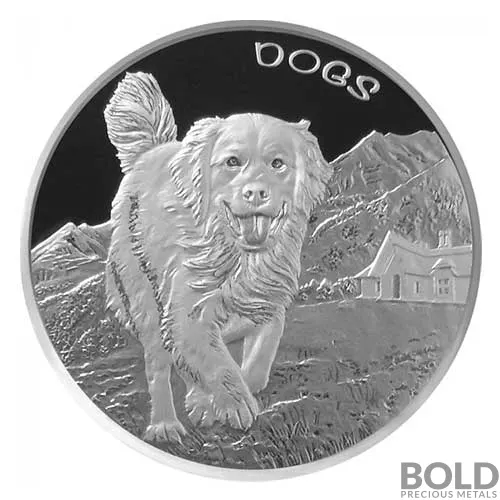 2022 Fiji Dogs 1 oz Silver BU