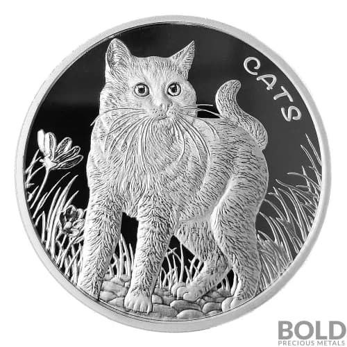 2021 Fiji Cats 1 oz Silver BU