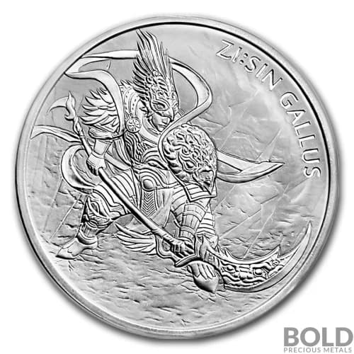 2017 South Korean Silver ZI:SIN Gallus BU - 1 oz