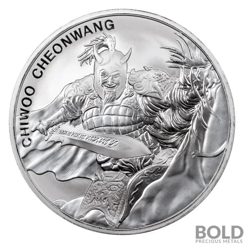 2018 South Korea 1 oz Silver Chiwoo Cheonwang