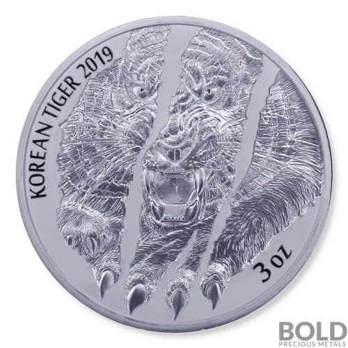 2019 South Korean Silver Tiger - 3 oz