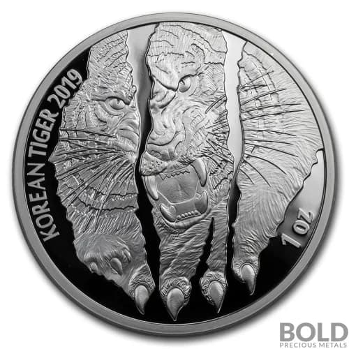 2019 South Korean Silver Tiger Proof - 1 oz