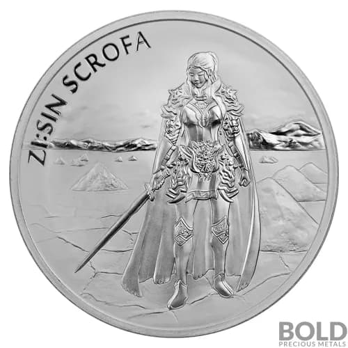 2019 South Korean Silver ZI:SIN Scrofa BU - 1 oz