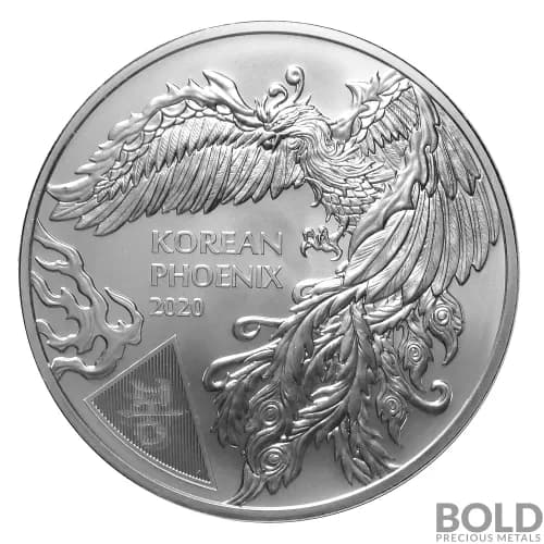 2020 South Korean Phoenix 1 oz Silver BU