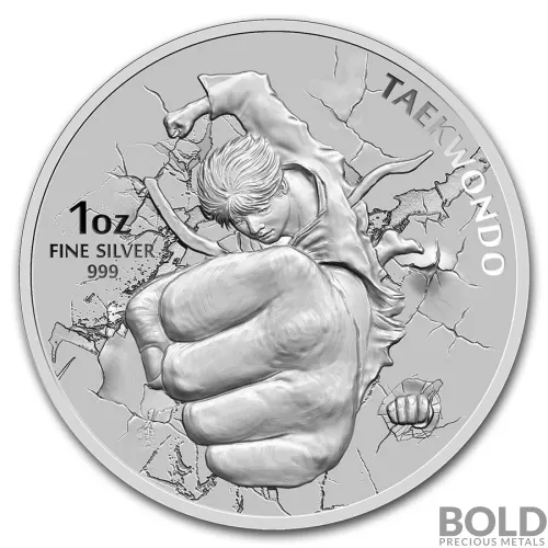 2020 South Korean Silver Taekwondo BU - 1 oz
