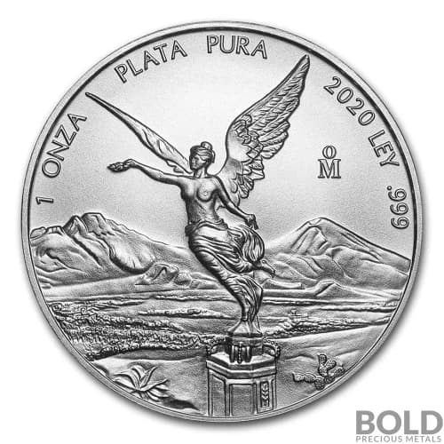2020 Mexican Libertad 1 oz Silver BU