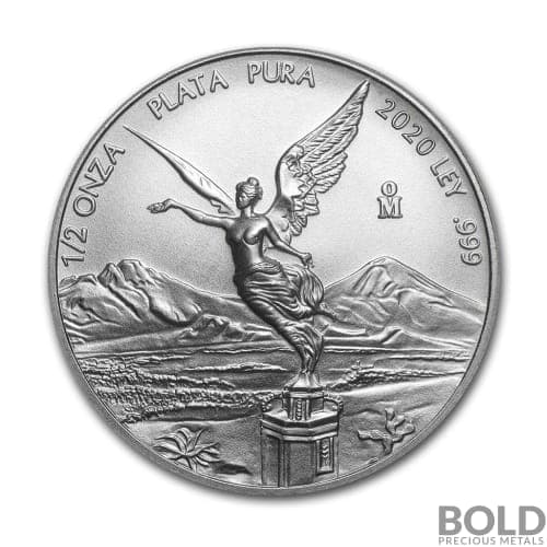 2020 Mexican Libertad 1/2 oz Silver BU