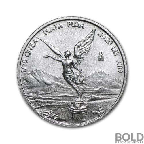 2020 Mexican Libertad 1/10 oz Silver BU