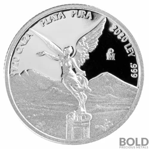 2020 Mexican Libertad 1/20 oz Silver Proof (In Capsule)