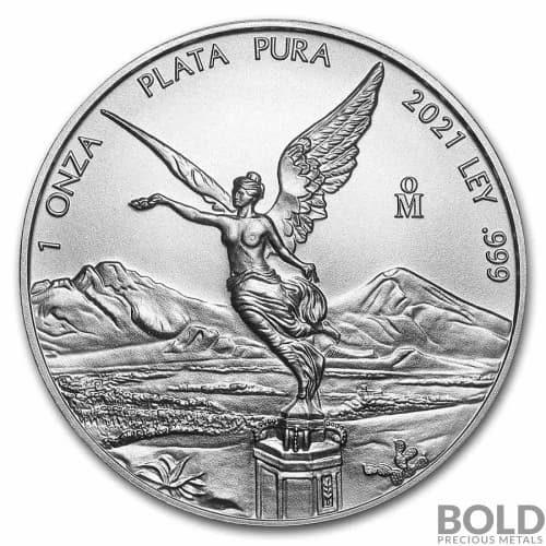 2021 Mexican Libertad 1 oz Silver BU