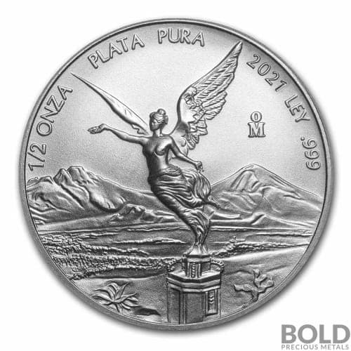 2021 Mexican Libertad 1/2 oz Silver BU