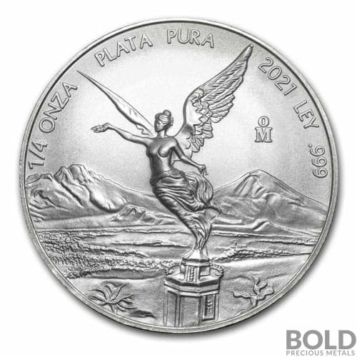 2021 Mexican Libertad 1/4 oz Silver BU