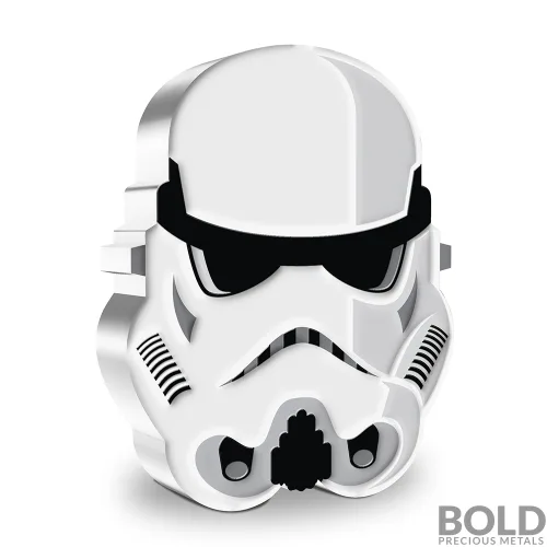 2021 Niue Star Wars Faces: Stormtrooper 1 oz Silver Proof