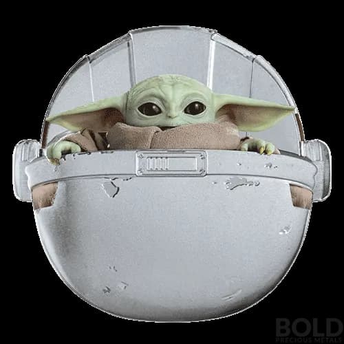 2022 Niue Grogu Pod 1 oz Silver Color Proof