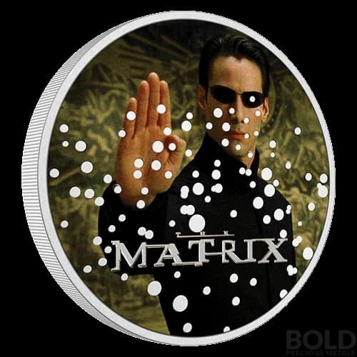 2022 Niue The Matrix: Neo 1 oz Silver Colorized Proof