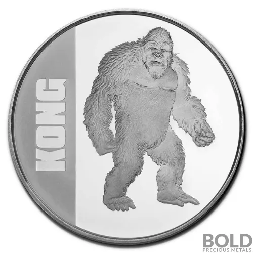 2021 Niue Godzilla Vs King Kong: King Kong 1 oz Silver BU