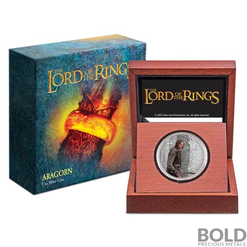 2021 Niue Lord Of The Rings Aragorn 1 oz Silver Proof