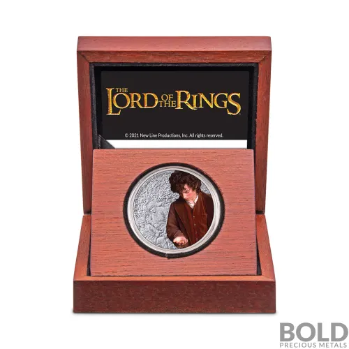 2021 Niue Lord Of The Rings Frodo Baggins 1 oz Silver Proof