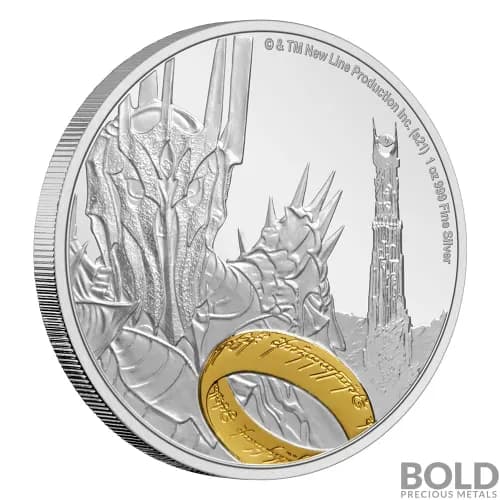 2021 Niue Lord Of The Rings Dark Lord Sauron 1 oz Silver Proof
