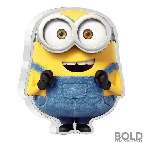 2021 Niue Minion Shape Bob 1 oz Silver Colored Proof