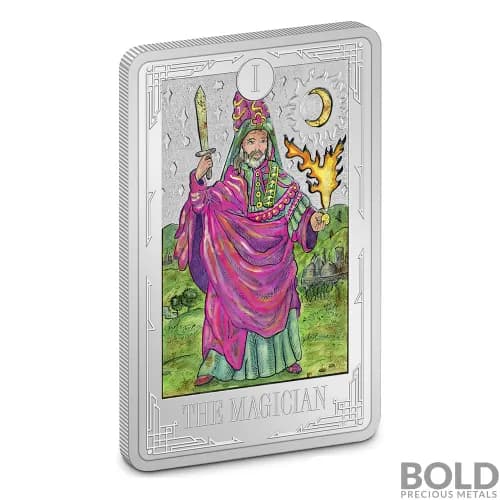 2021 Niue Tarot Cards - The Magician 1 oz Silver Proof Colored