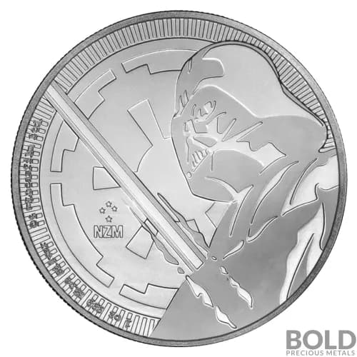 2018 Silver Niue Star Wars Darth Vader Lightsaber - 1 oz